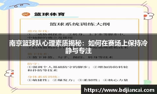 南京篮球队心理素质揭秘：如何在赛场上保持冷静与专注