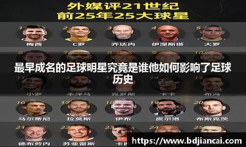 最早成名的足球明星究竟是谁他如何影响了足球历史